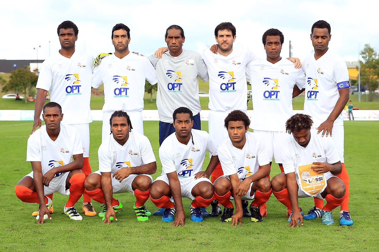 L'AS Lössi en 2016, lors de la Champions League océanienne. La formation de l'ASL sera éliminée en phase de groupe. Elle perdra ensuite le titre de Champion de Calédonie au goal-average la même saison. Crédit Photo : OFC