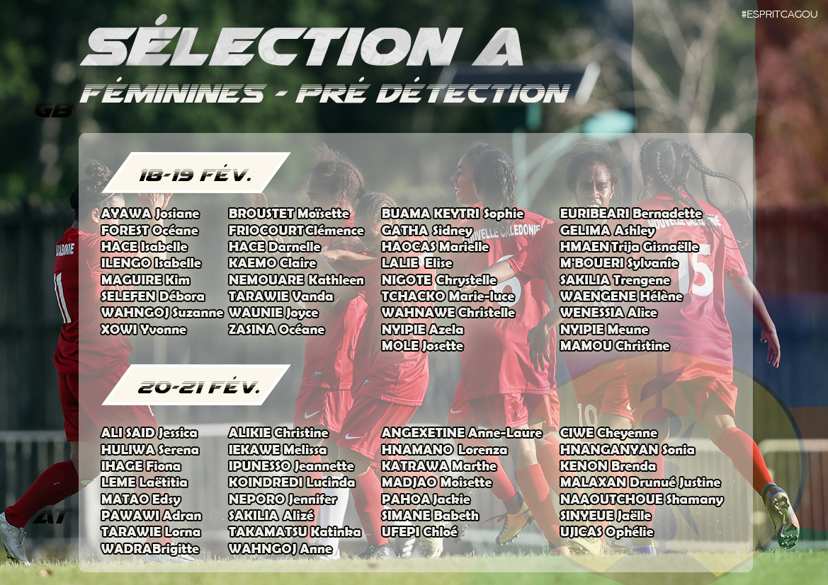 Lancement des détections pour les Féminines / Sélection A de Nouvelle-Calédonie