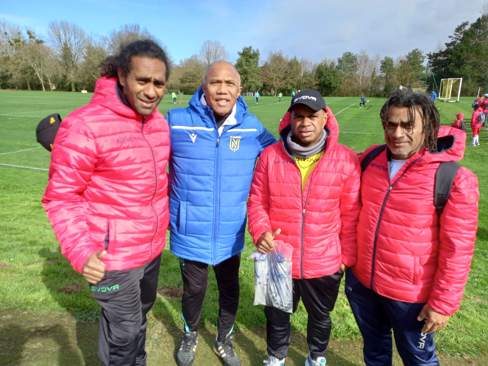 Les cagous en visite à la Jonelière / Sélection A - FC Nantes (Photos)