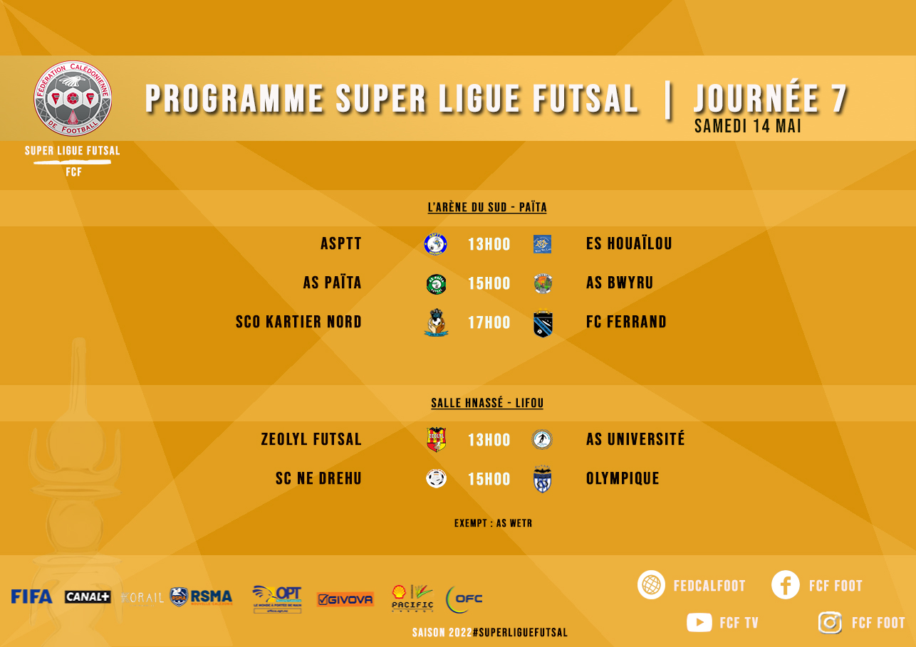 Le FC FERRAND reste DEVANT | Programme J7 - Classement J6 | SUPER LIGUE FUTSAL