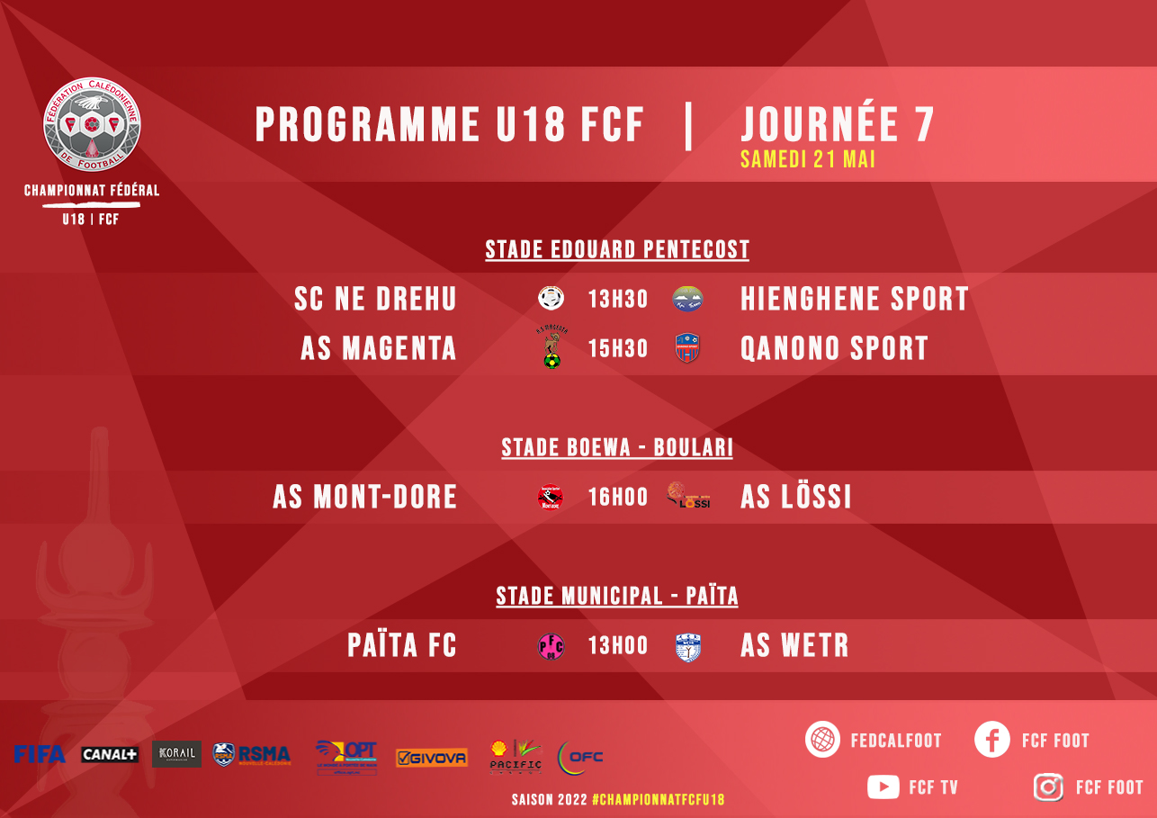 PROGRAMME du WEEK-END |  CHAMPIONNATS FCF