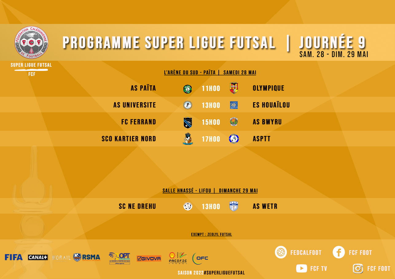 SUPER LIGUE | Programme 7ème journée (TV) + Programme FCF du week-end