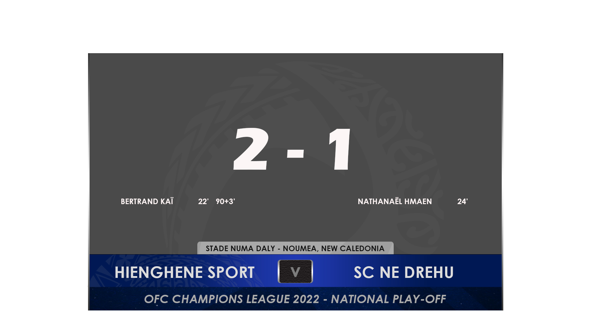 HIENGHENE SPORT se qualifie pour la Ligue des Champions OFC 2022 (août)