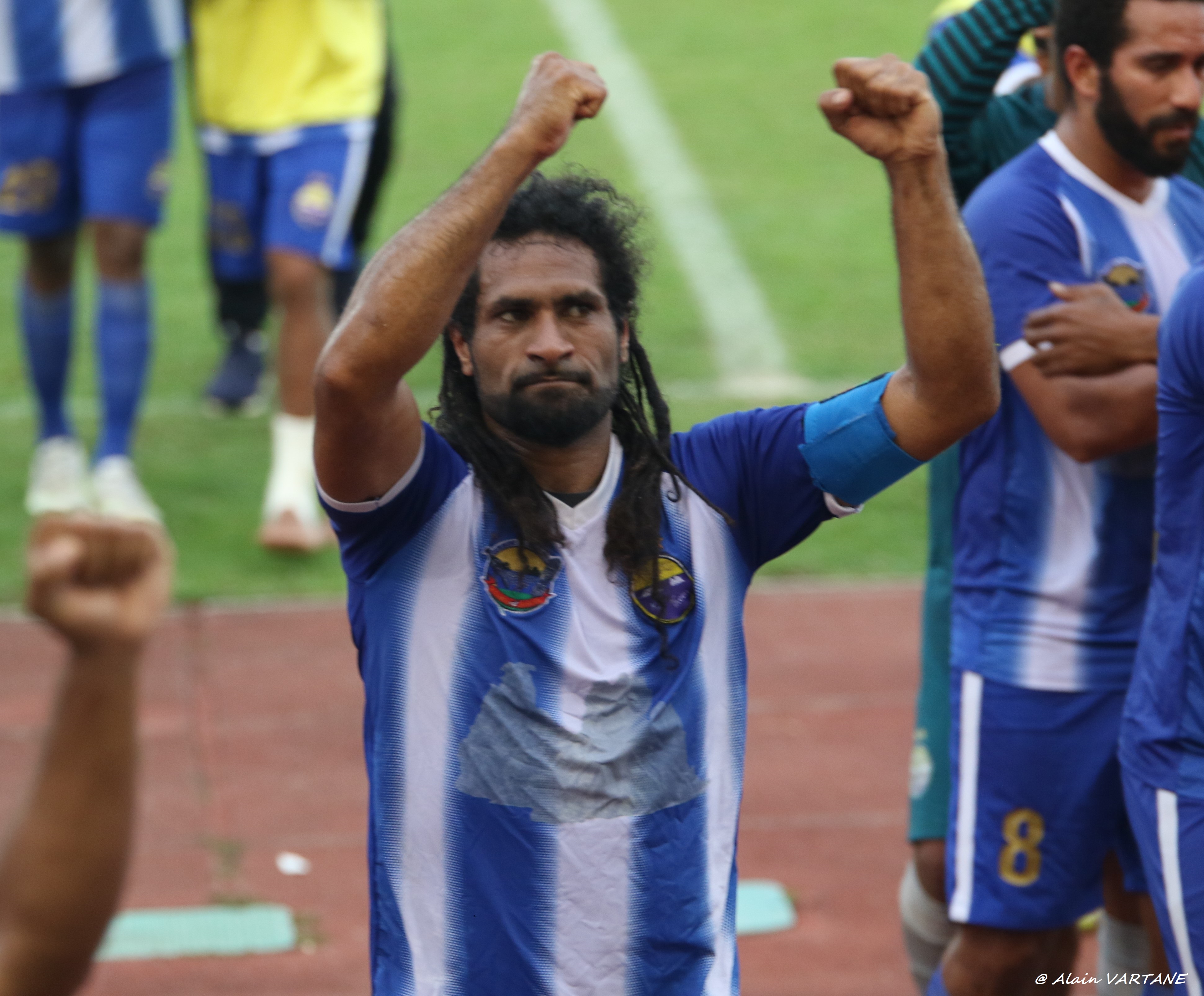 Bertrand KAI, dernier joueur océanien a avoir été élu "Joueur de la compétition" de la Champions League OFC. C'était en 2019, avant la crise Covid. Photo : Alain VARTANE pour OFC