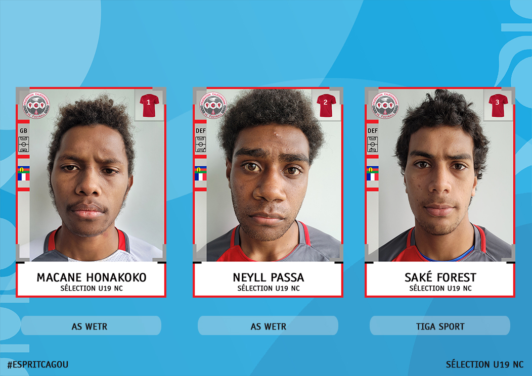 LA LISTE DES 23 CAGOUS | SELECTION U19 NC | OFFICIEL FCF