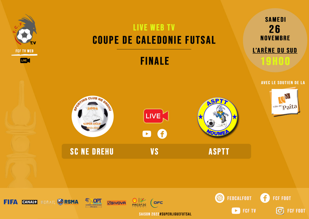 On va vibrer FUTSAL ce samedi à L'ARENE DU SUD | Programme complet : Festival U13 - Coupe Féminine - Finale COUPE 
