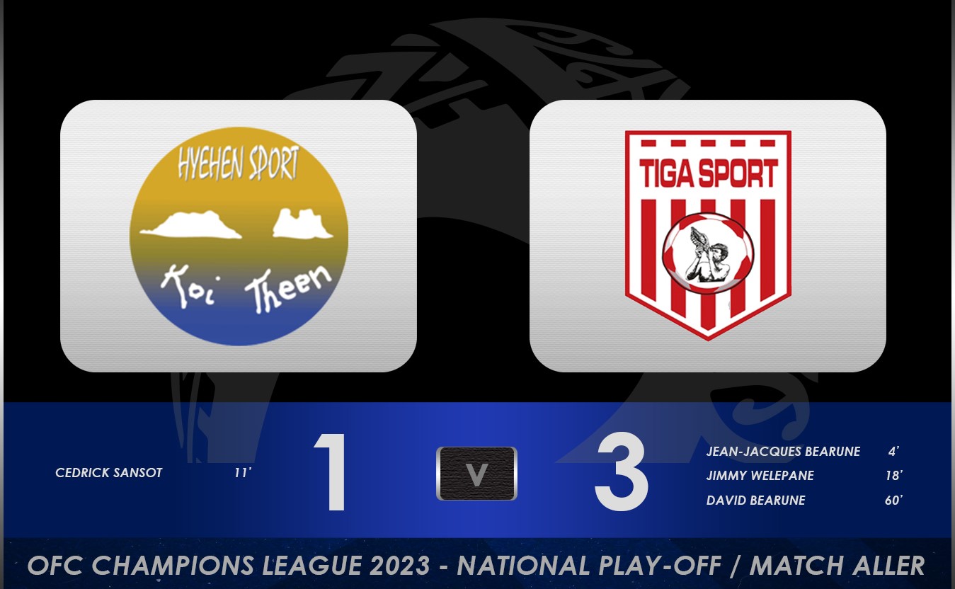 Première manche pour TIGA SPORT (3-1) | CHAMPIONS LEAGUE OFC - PLAY OFF (Nouvelle-Calédonie)