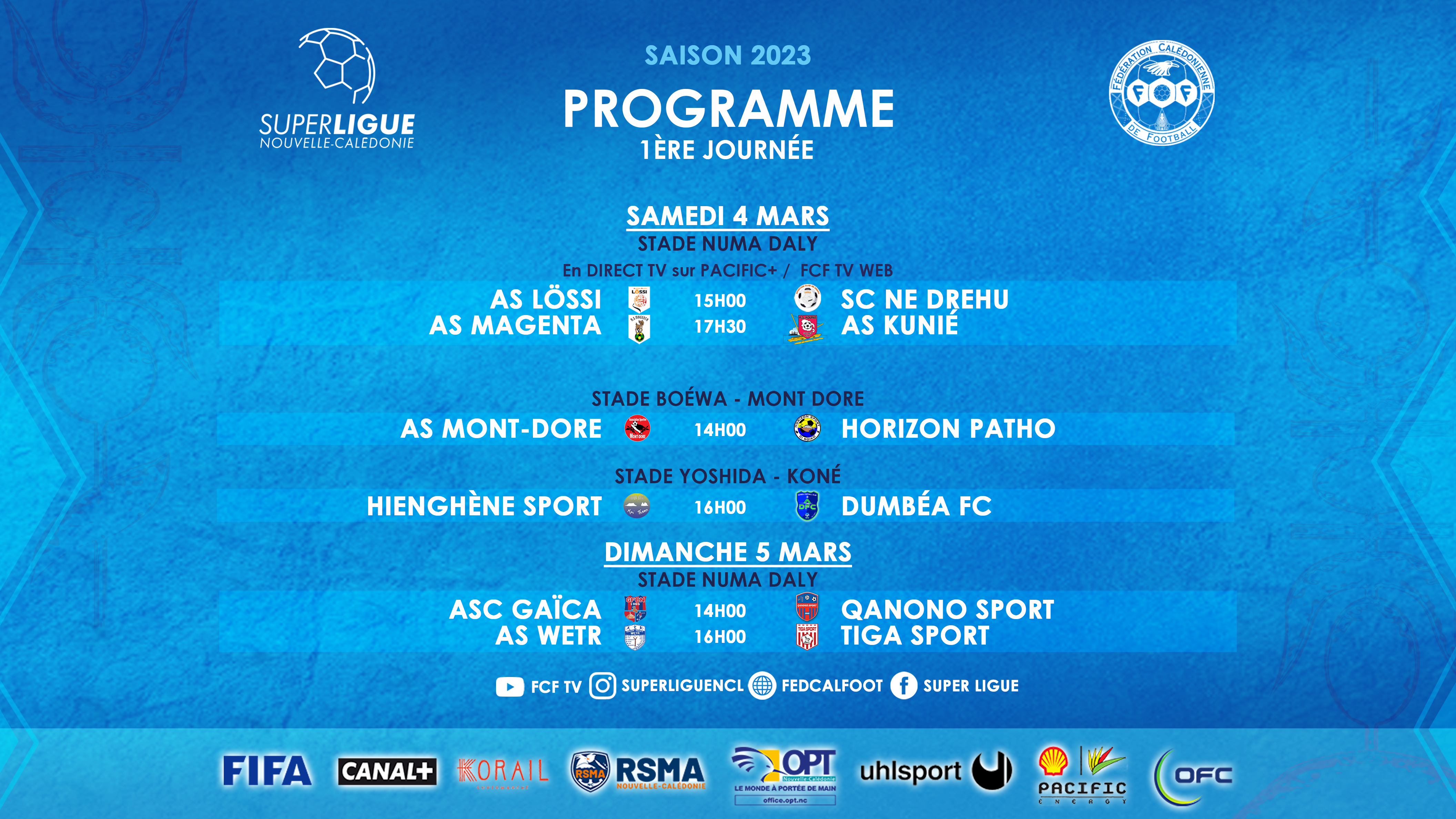 Bientôt la reprise | SUPER LIGUE 2023 | Programme de la 1ère journée