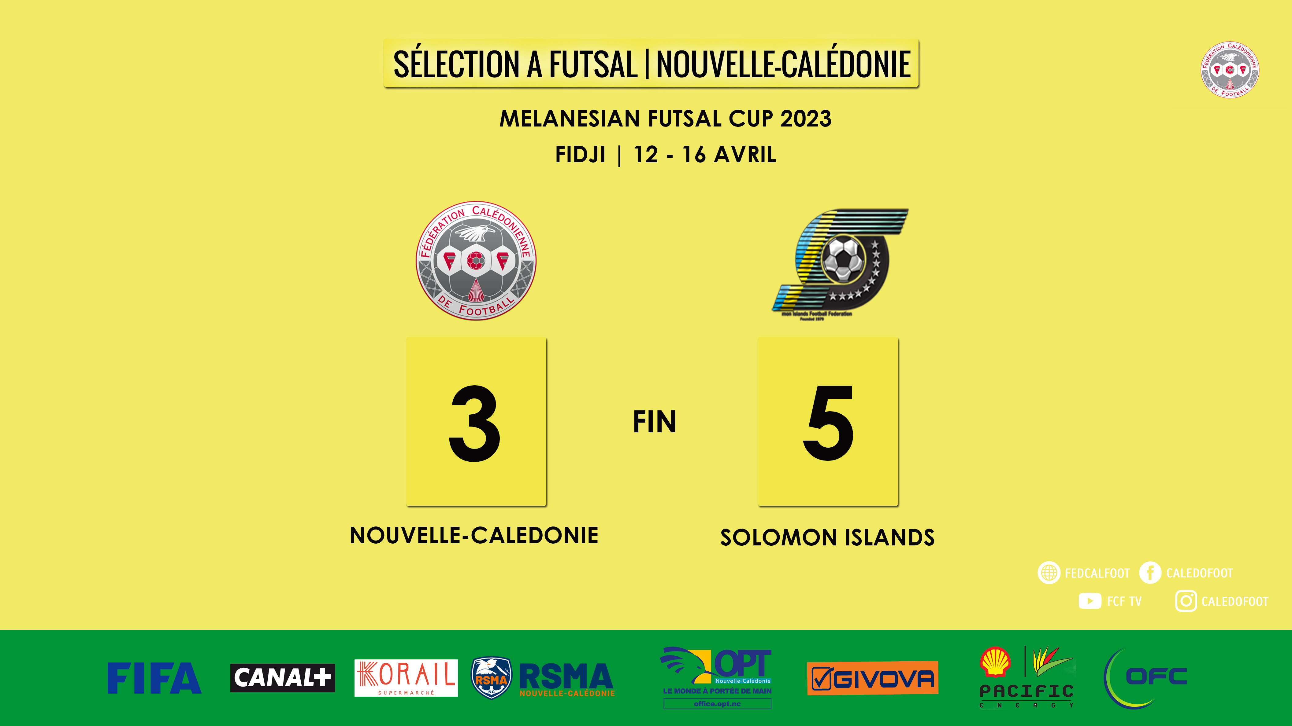 Les cagous défaits face aux SALOMON (3 - 5) | MELANESIAN FUTSAL CUP | 1ères rencontres