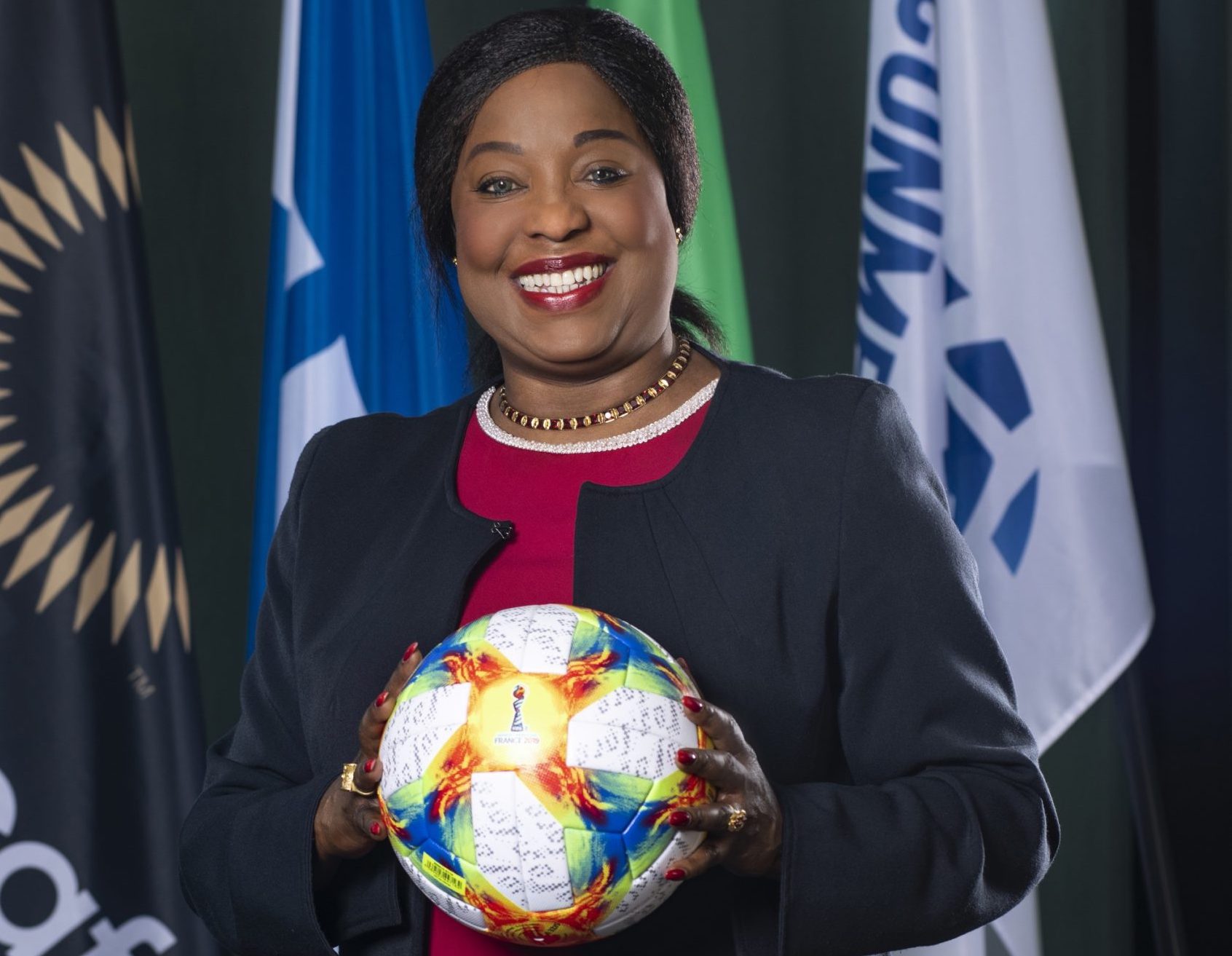 La Secrétaire Générale de la FIFA - Fatma SAMOURA - en visite sur le caillou | Samedi 10 - dimanche 11 juin