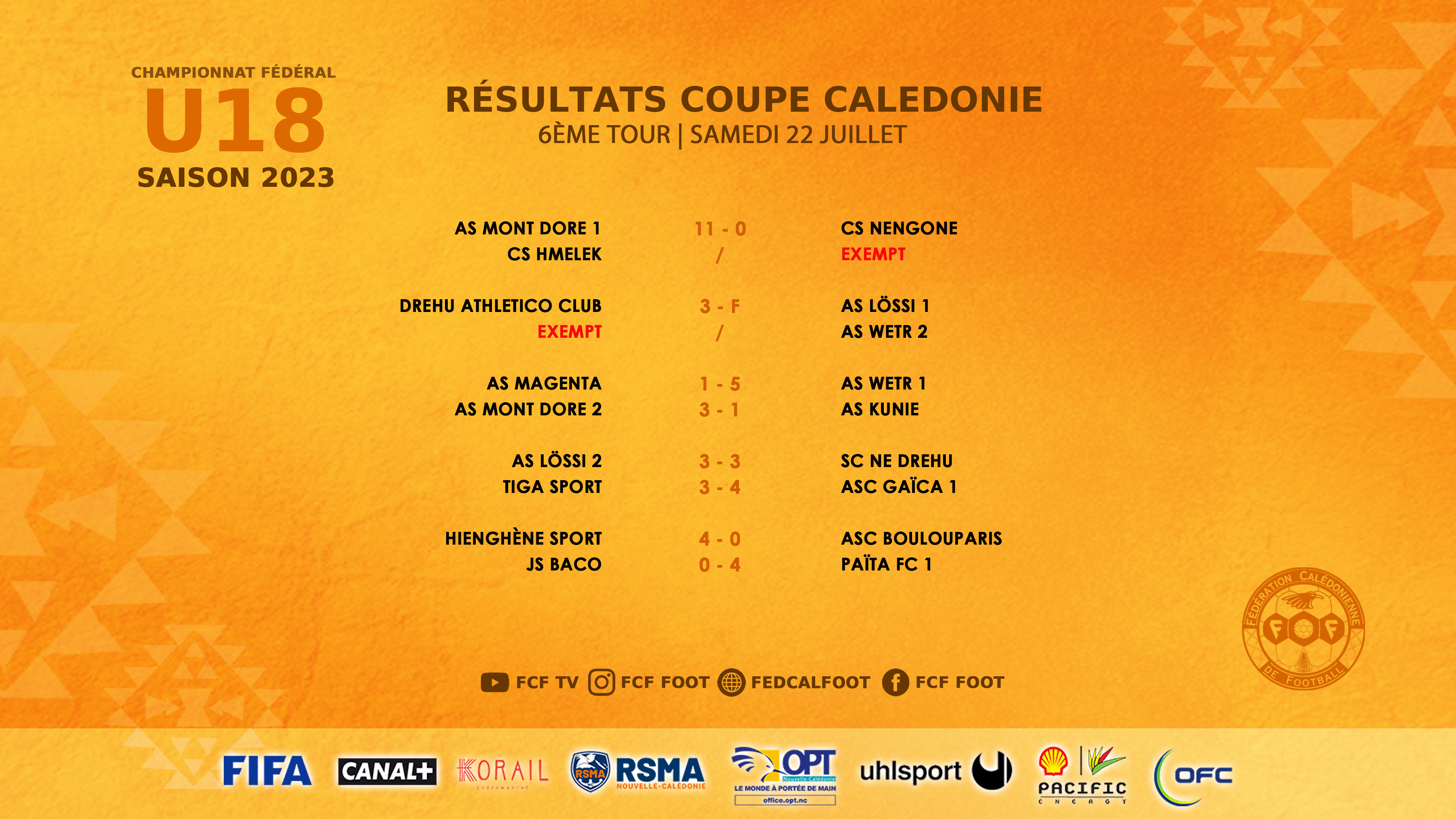Résultats FCF du week-end | Super Ligue J16 (replay TV) - Futsal J15 - D1 et D2 Féminines - Championnats FCF Jeunes