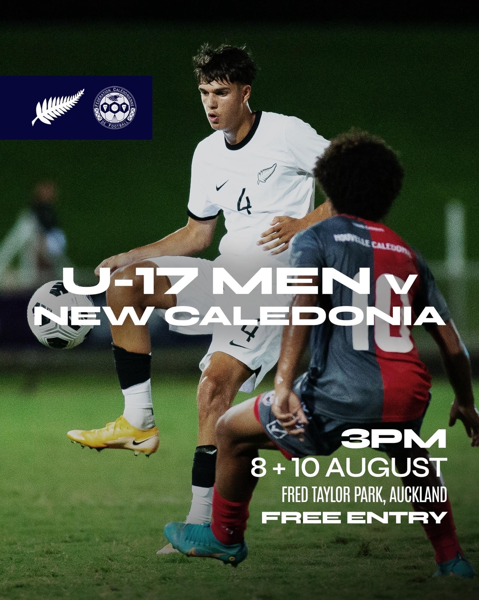 Les U17 cagous font nul puis perdent contre la Nouvelle-Zélande (1-1 et 0-3) | Sélection U17 NC - préparation | Stage de préparation à Auckland