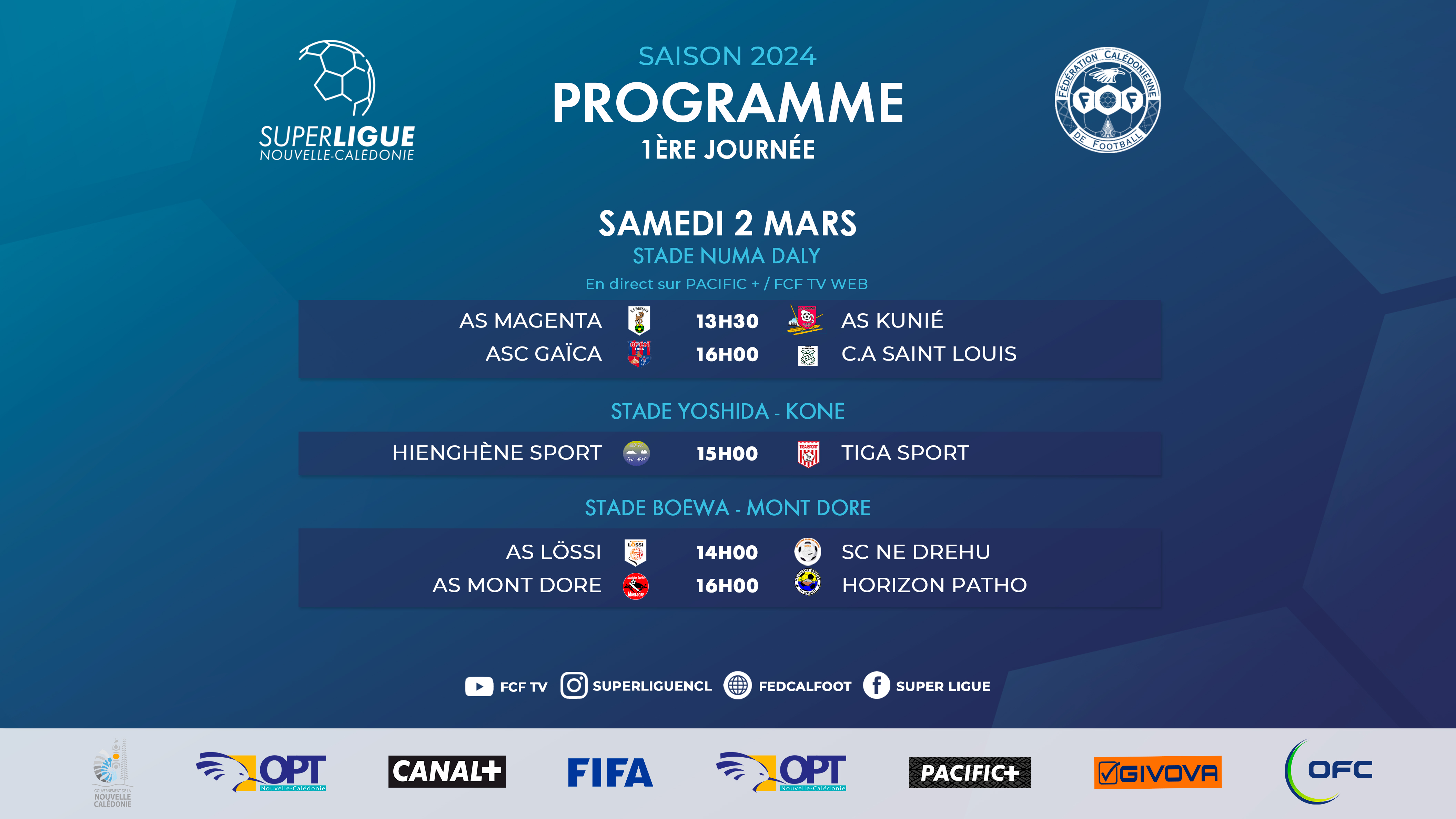 Les AFFICHES de la 1ère JOURNEE sont connues | SUPER LIGUE 2024 - Reprise le samedi 2 mars