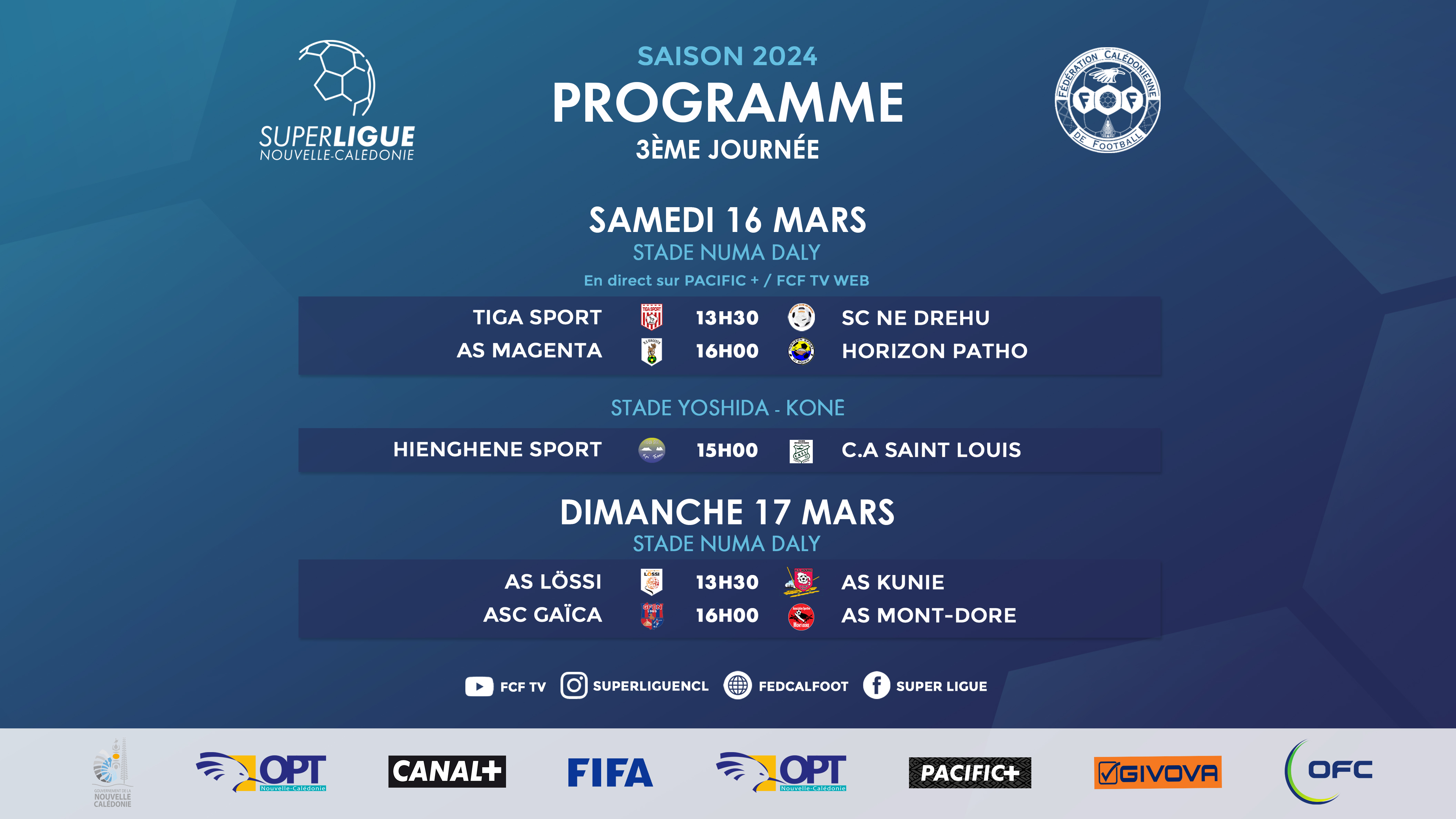 Le PROGRAMME des 4 premières journées | SUPER LIGUE 2024