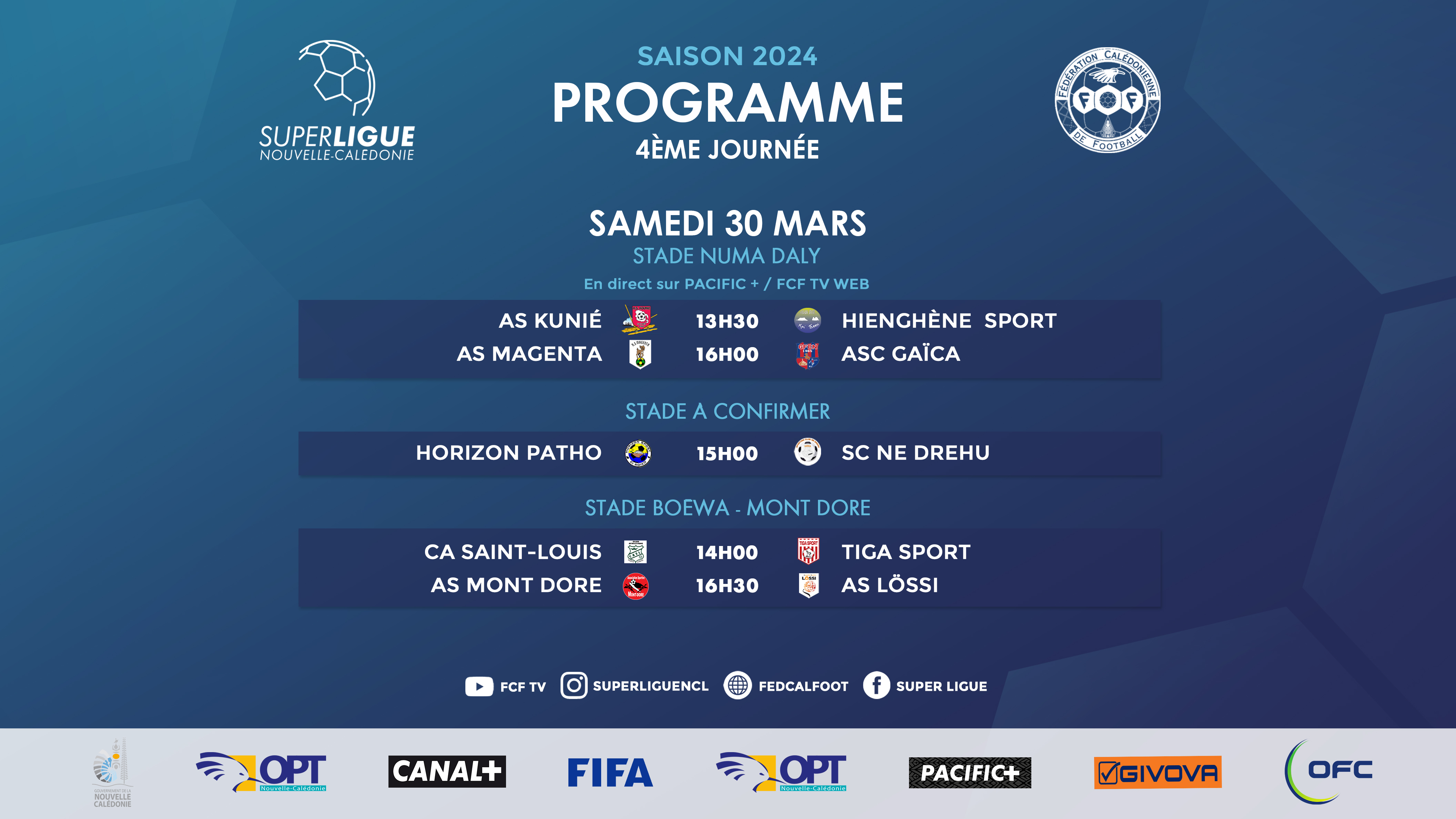 Le PROGRAMME des 4 premières journées | SUPER LIGUE 2024