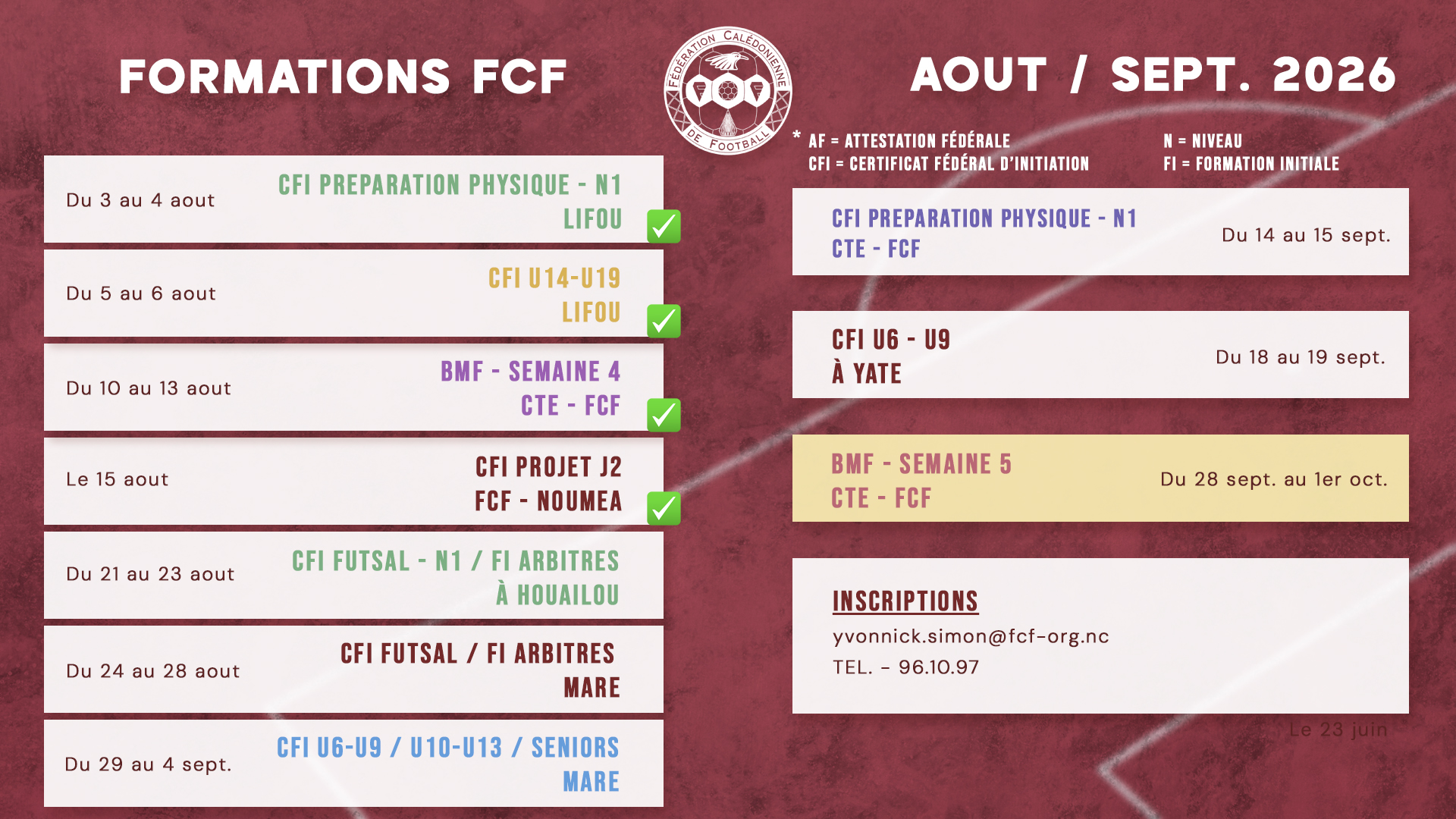 Le CALENDRIER des FORMATIONS 2026 | Educateurs - Educatrices