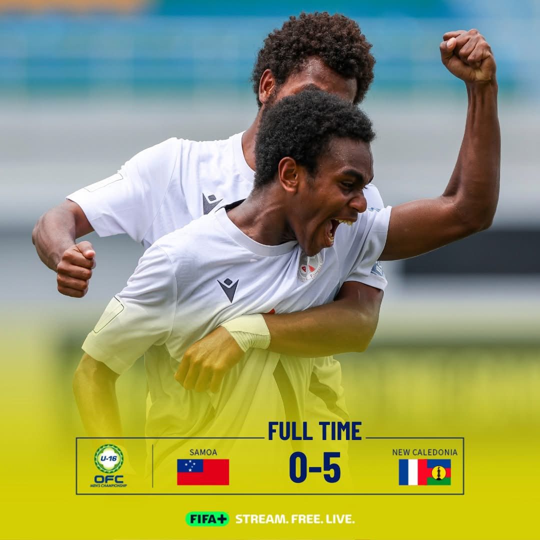 Objectif DEMI-FINALES atteint | Tournoi U-16 OFC = Samoa 0 - 5 NCL