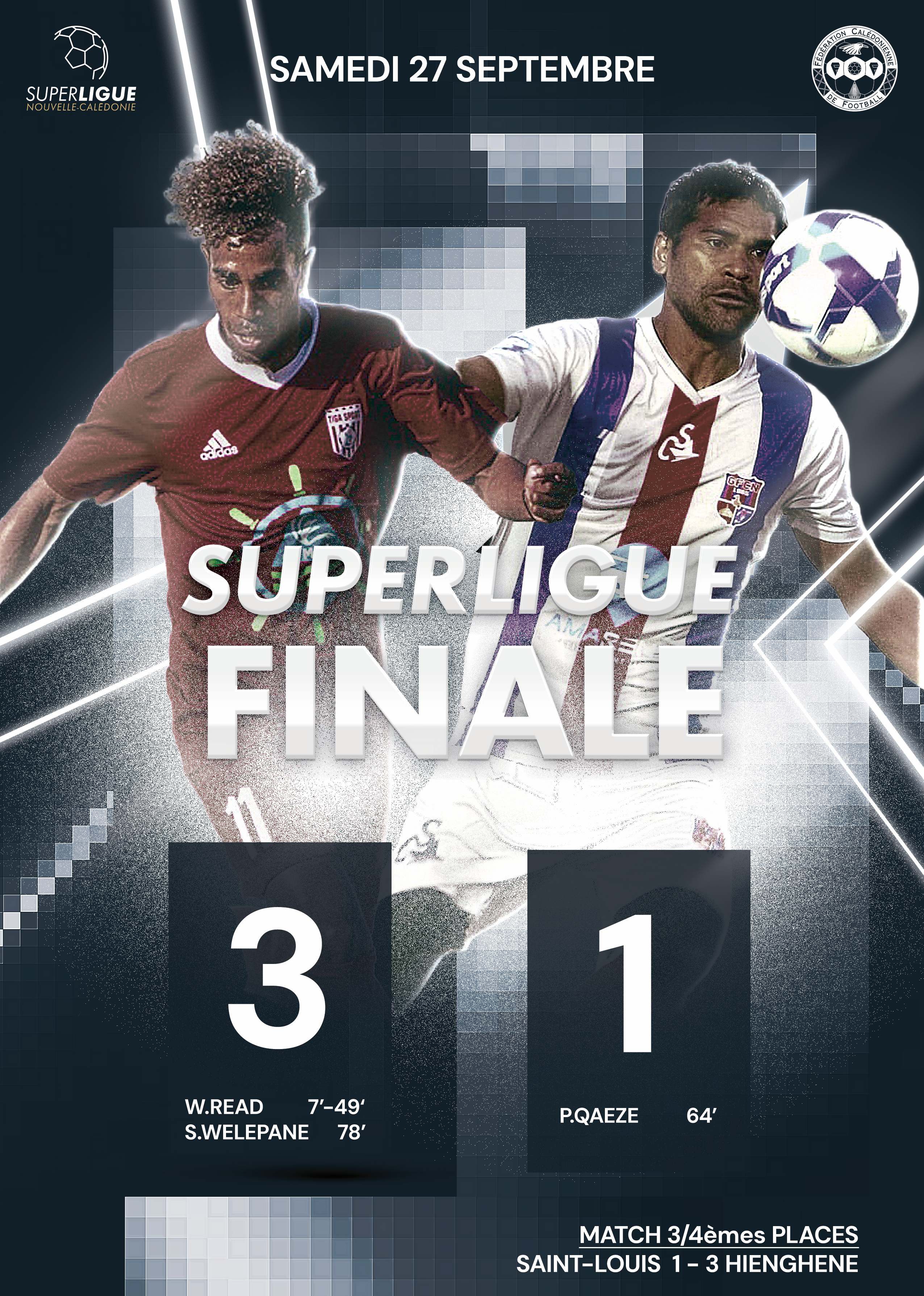 TIGA SPORT = CHAMPION DE CALÉDONIE 2025 | Tiga Sport 3 - 1 Asc Gaïca