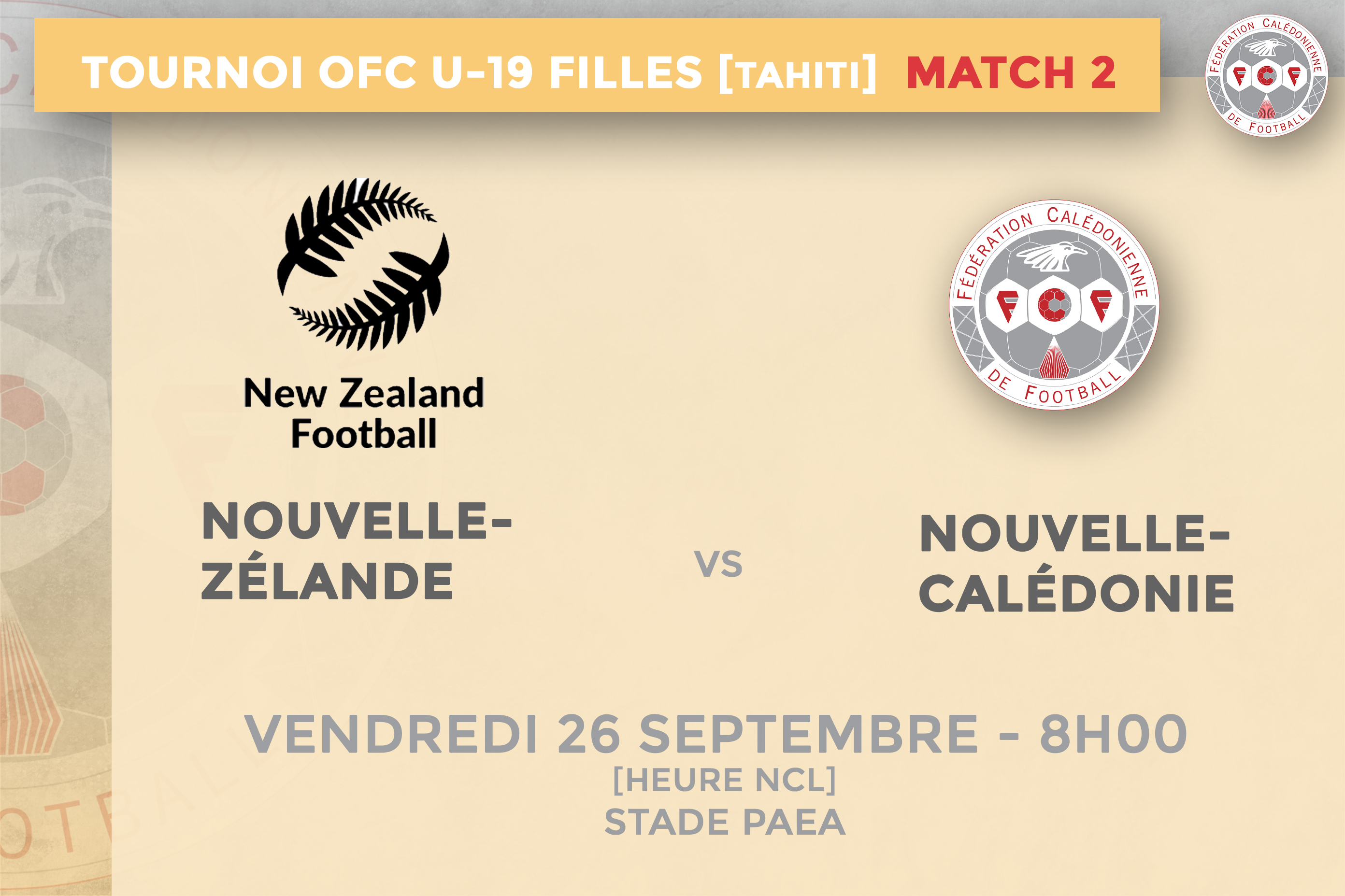Les calédoniennes battues 4-0 par la Nouvelle-Zélande | Tournoi U19-Féminin OFC (match 2)