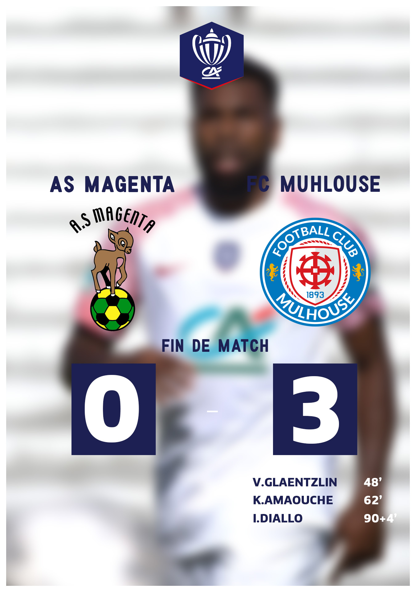 AS MAGENTA 0 - 3 FC MULHOUSE | 7ème tour de Coupe de France