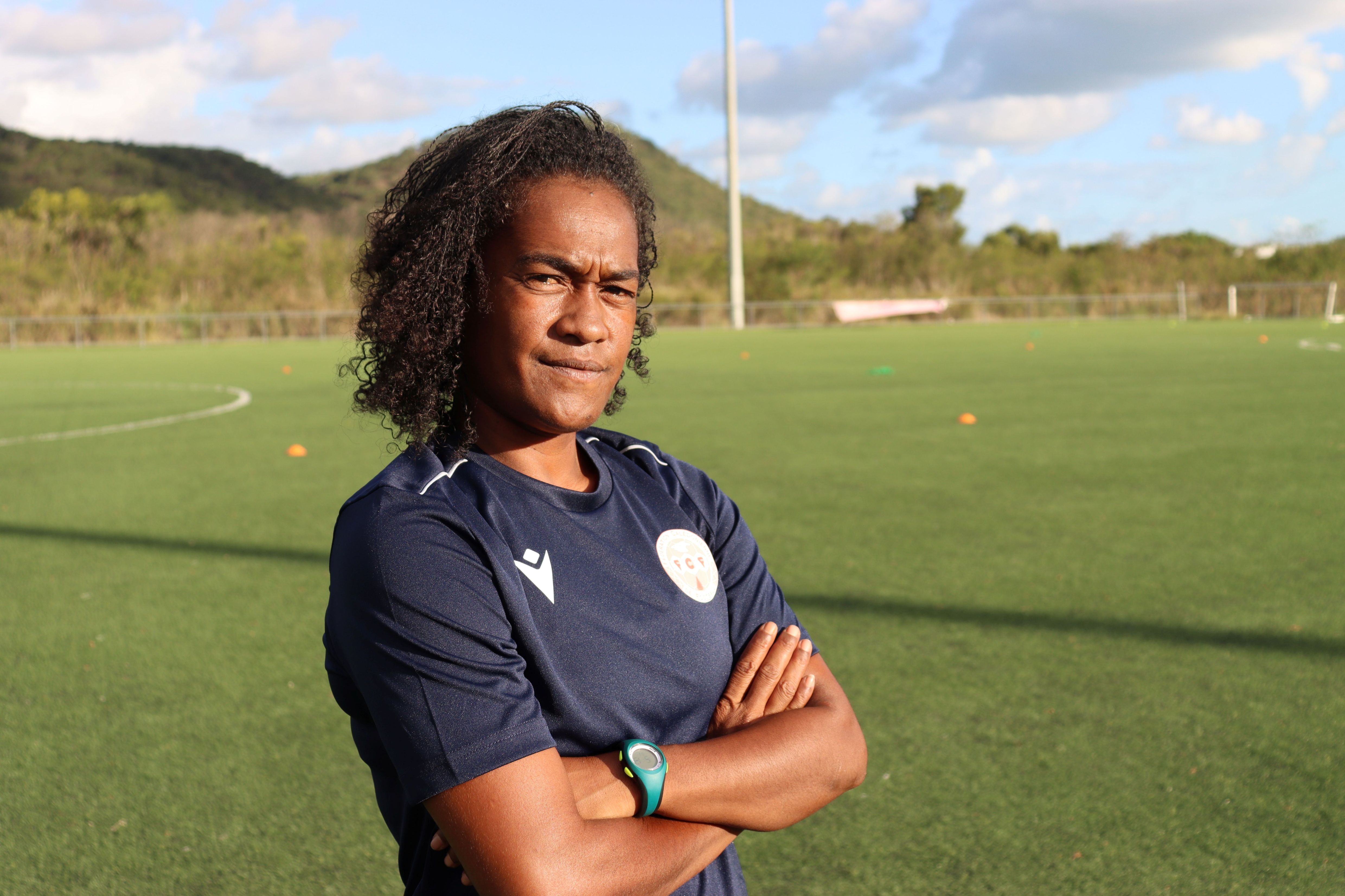 Christelle WAHNAWE, ancienne numéro 10 de l'équipe calédonienne, a pris la tête de la Sélection courant janvier. Crédit FCF