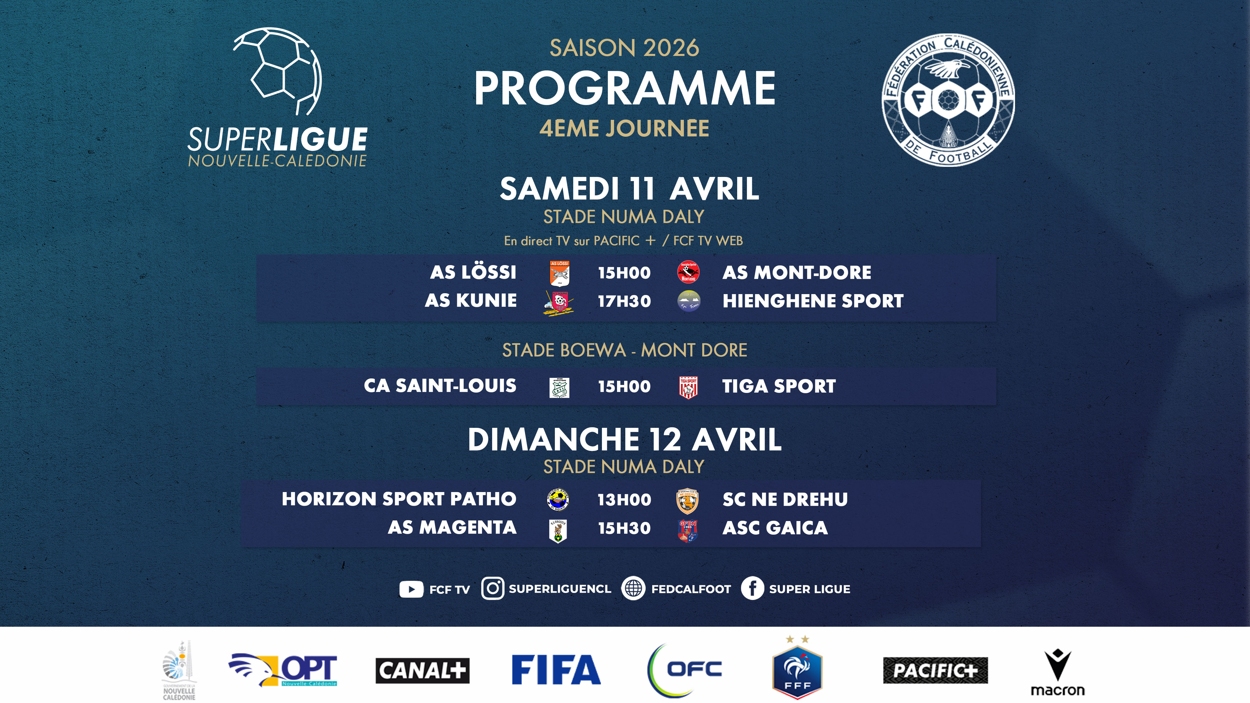 Place à la 4ème journée de SUPER LIGUE | Programme SUPER LIGUE