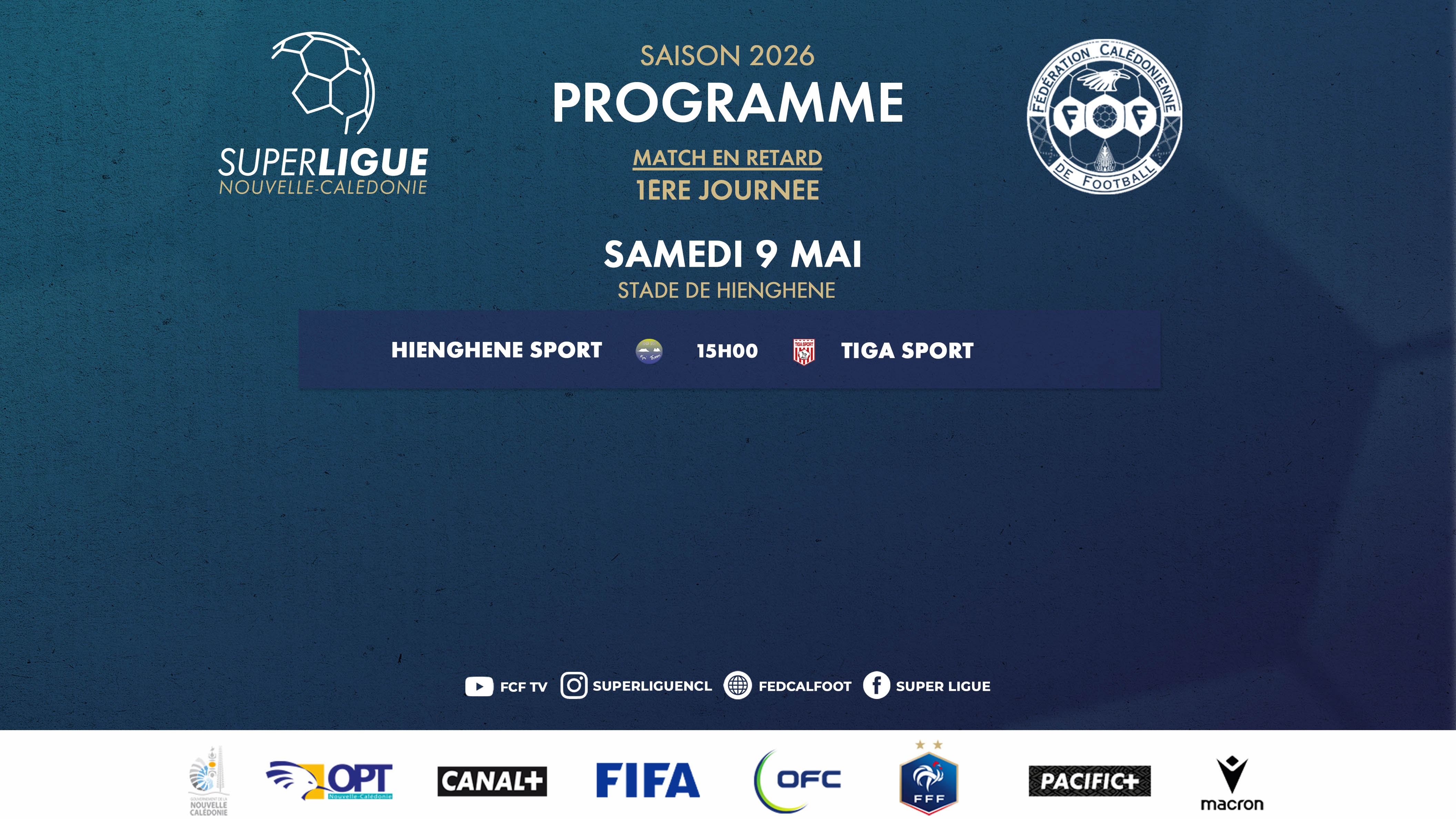 Programme du week-end = SUPER LIGUE [retard J1] + SUPER LIGUE FUTSAL [J4 et J2 retard]