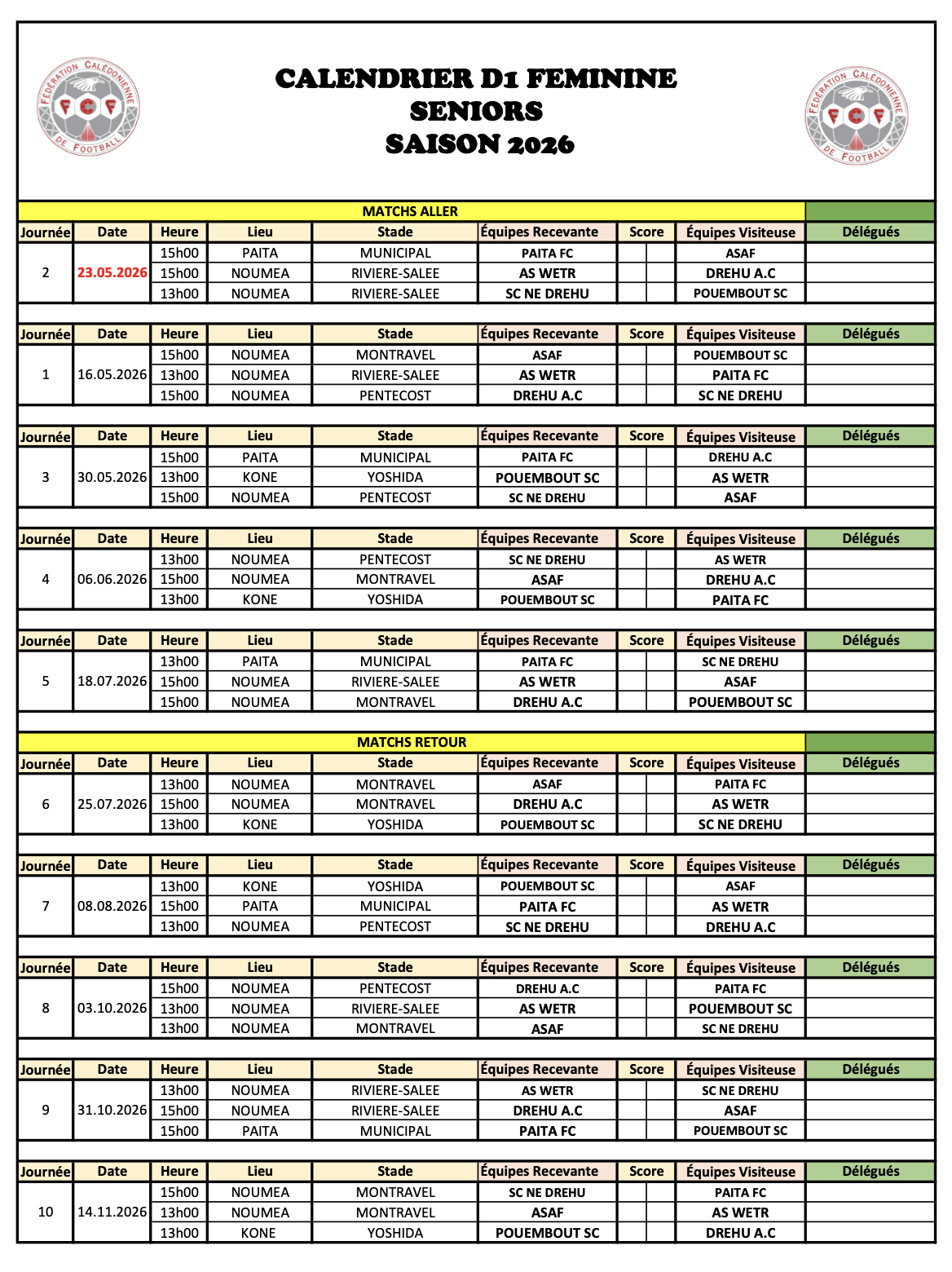 Les Féminines dans les starting-blocks | Coup d'envoi de la saison du Football féminin = ce SAMEDI 16 MAI