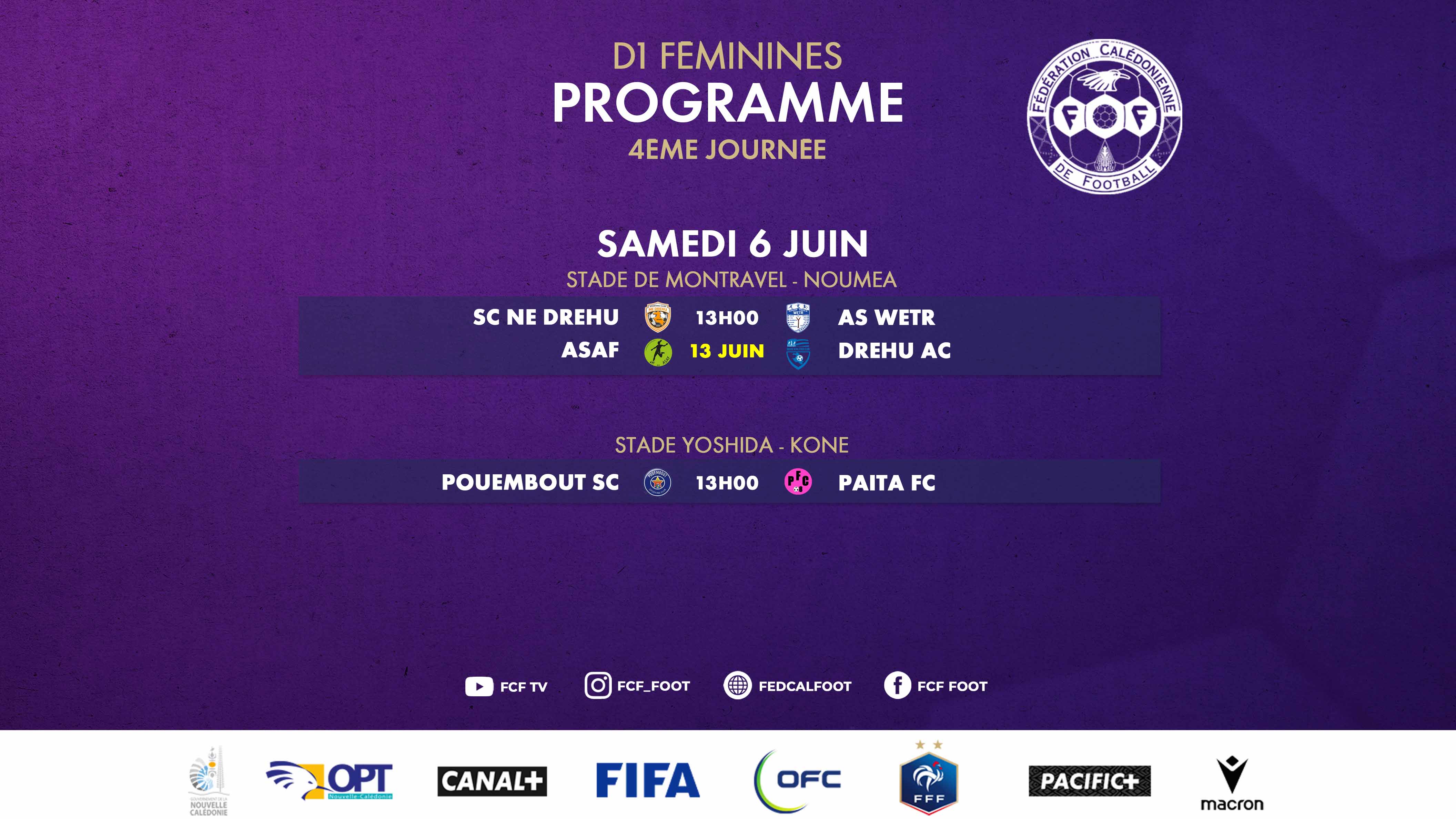 Programme du week-end = SUPER LIGUE FUTSAL (J6) / D1 et U16 Féminines (J4) / SUPER LIGUE (match avancé J11)