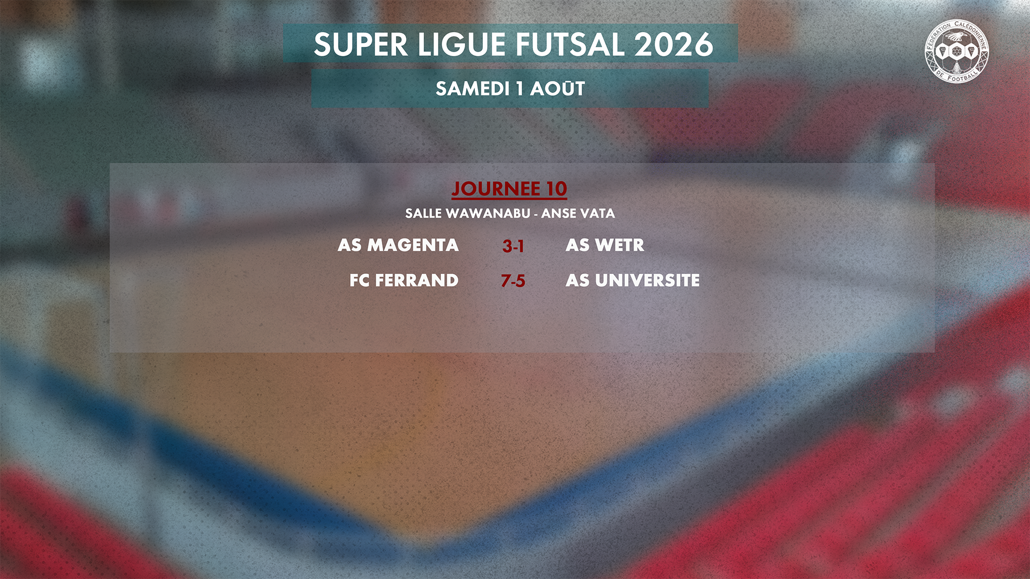 Coupe de Calédonie et Super Ligue Futsal | Les résultats du week-end