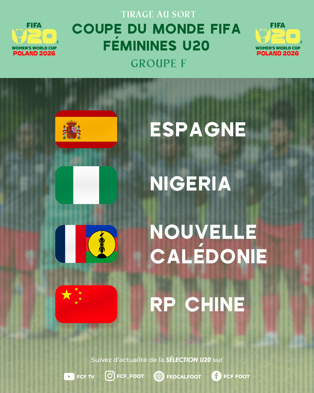 La LISTE des U20 FÉMININES pour la POLOGNE dévoilée | OFFICIEL FCF - Coupe du Monde U20 Féminine de la FIFA