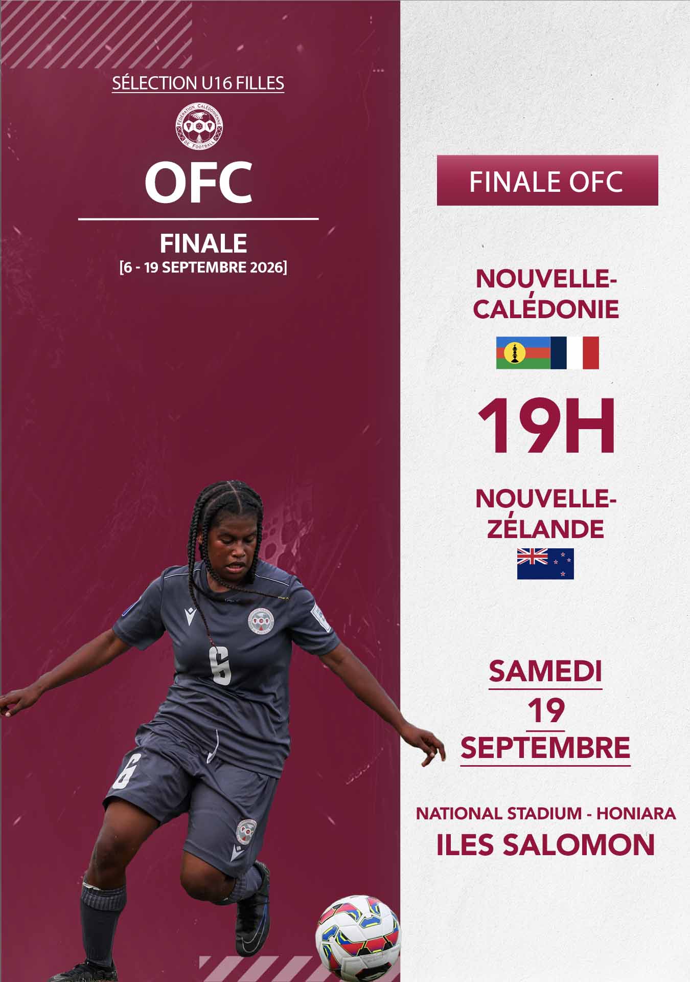 Une finale face à la Nouvelle-Zélande pour finir en beauté | Tournoi OFC - U16 Féminines = FINALE (ce samedi, 19H00 - DIRECT TV)
