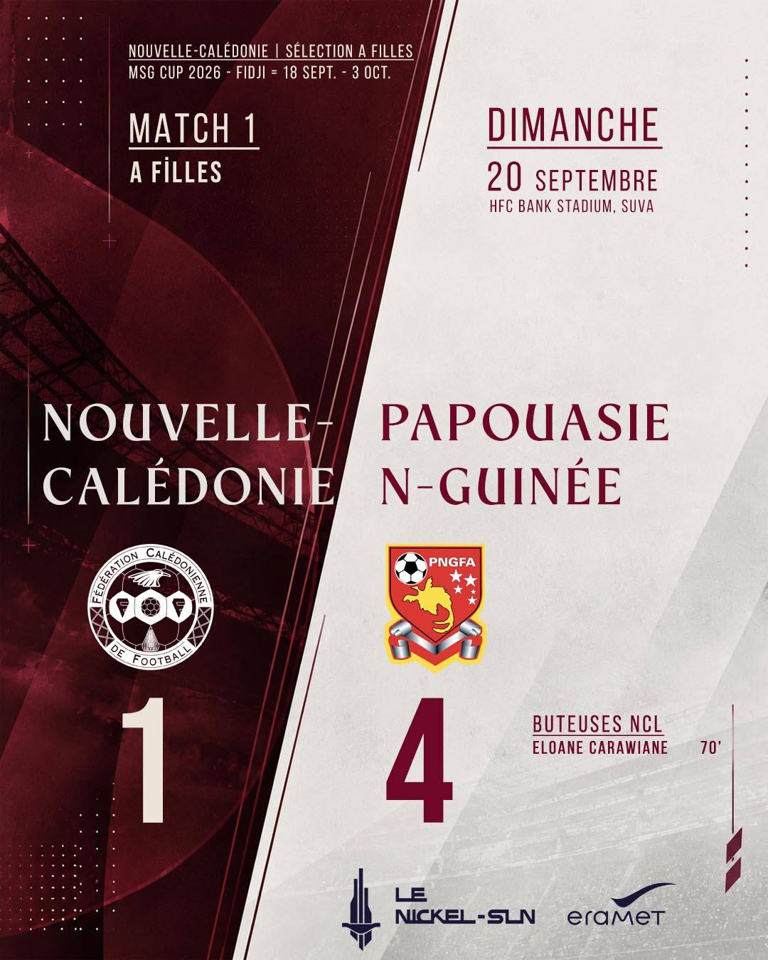 Les FILLES s'inclinent 4-1 en ouverture, ce lundi place aux GARÇONS | MSG CUP 2026