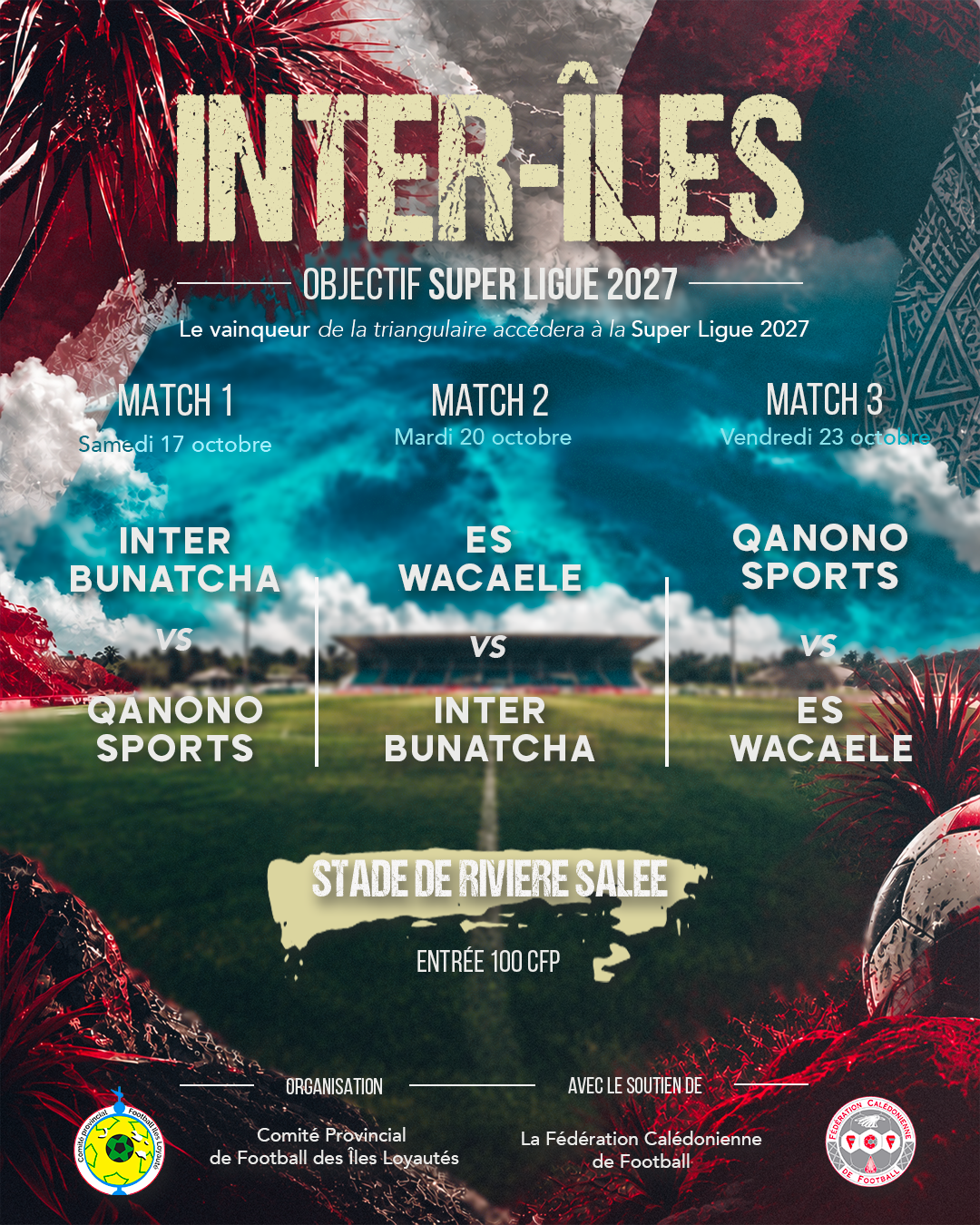WACAELE et QANONO joueront une FINALE INTER-ÎLES / Triangulaires [samedi 17 - mardi 20 - vendredi 23 octobre]