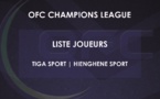 Les LISTES OFFICIELLES de TIGA et HIENGHENE | CHAMPIONS LEAGUE OFC 2023 | PLAY OFF (11 et 18 février)