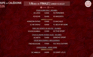 COUPE DE CALÉDONIE | Huit rencontres pour poursuivre l'aventure